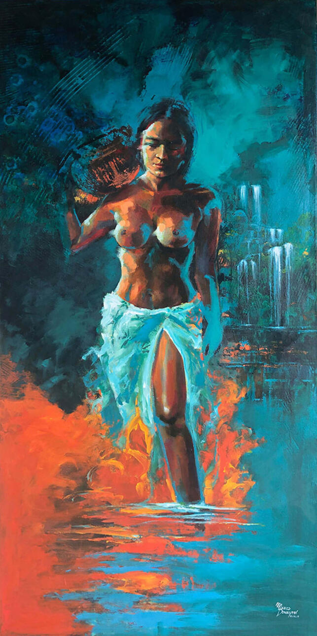 The woman with the pitcher